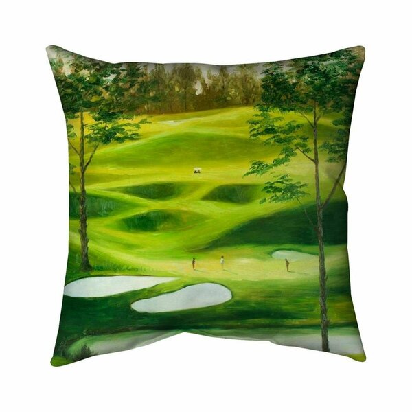 Begin Home Decor 20 x 20 in. Big Golf Course-Double Sided Print Indoor Pillow 5541-2020-LA83